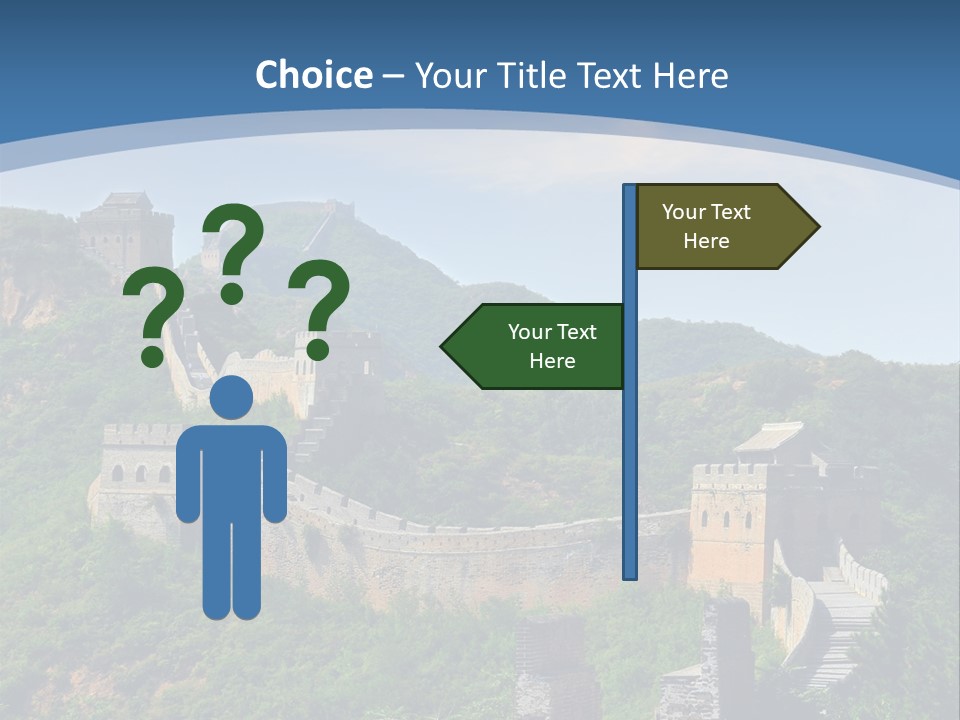 Greatwall Heaven Beijing PowerPoint Template
