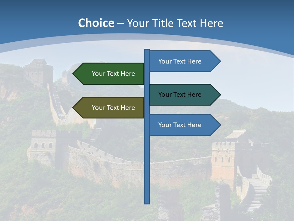 Greatwall Heaven Beijing PowerPoint Template