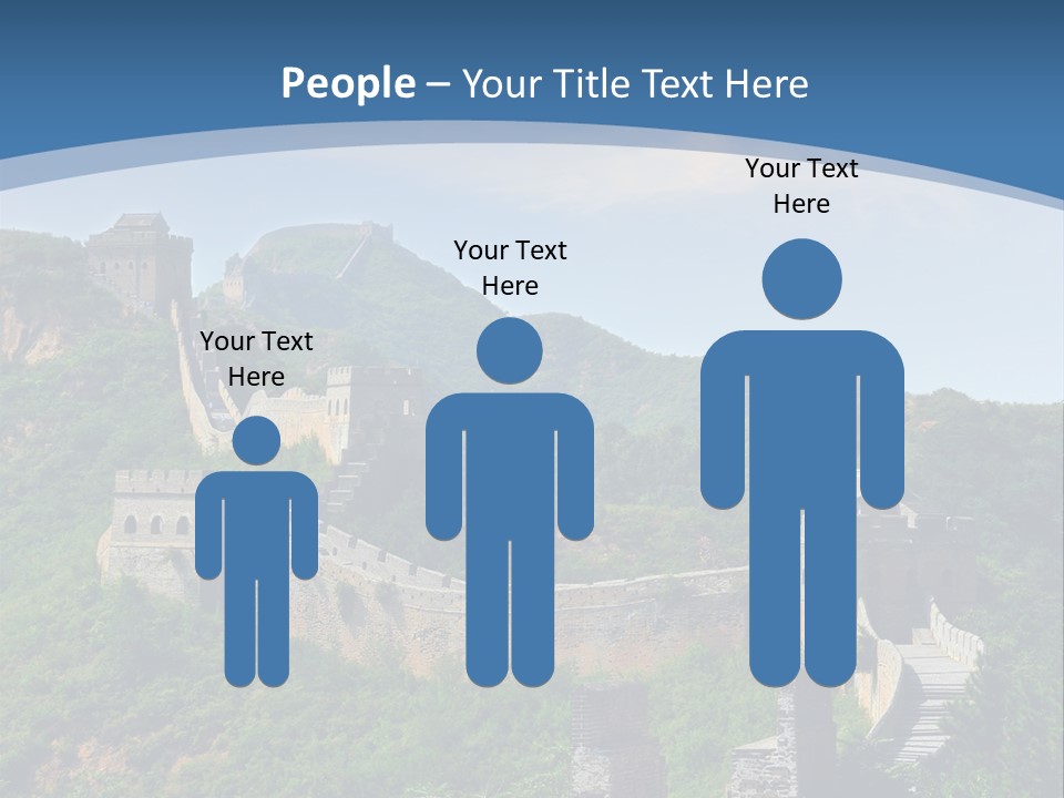Greatwall Heaven Beijing PowerPoint Template