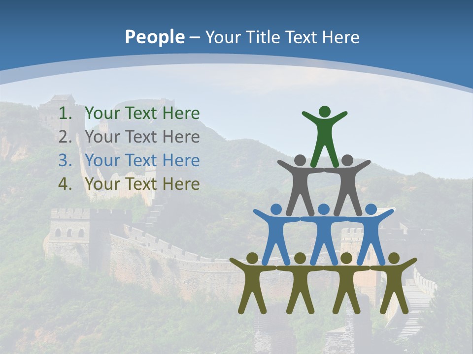 Greatwall Heaven Beijing PowerPoint Template