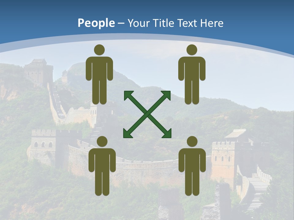 Greatwall Heaven Beijing PowerPoint Template