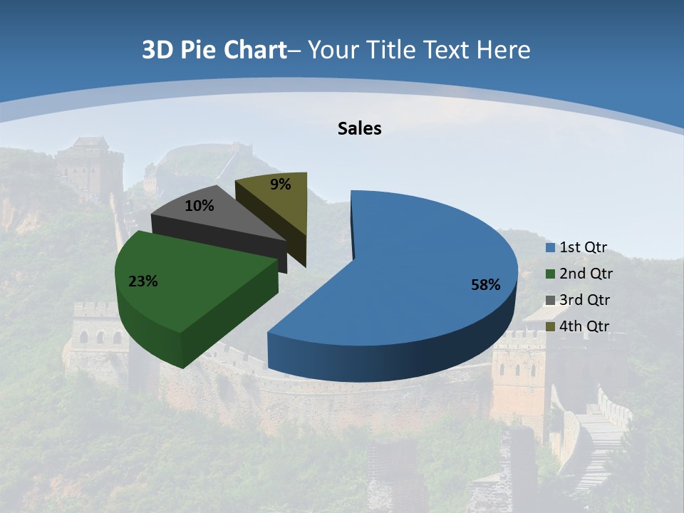 Greatwall Heaven Beijing PowerPoint Template