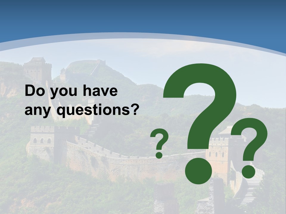 Greatwall Heaven Beijing PowerPoint Template