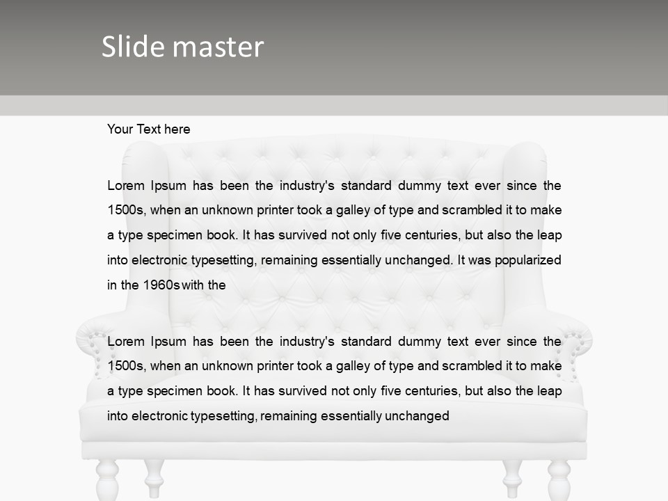 Lifestyle Fashion Silver PowerPoint Template