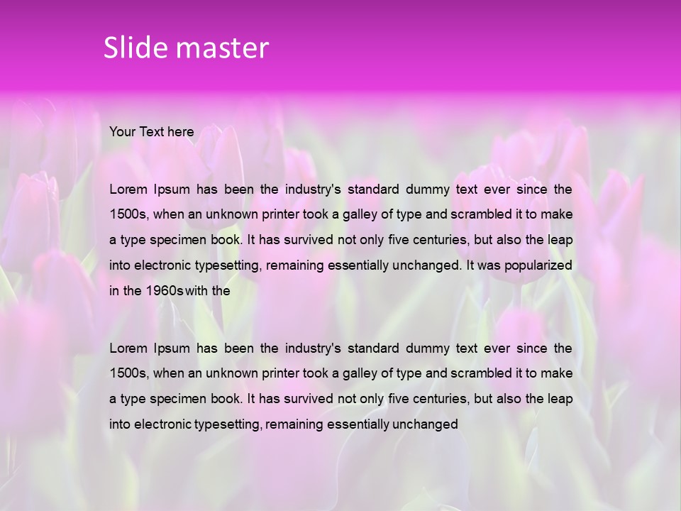 Trumpet Simplicity Romantic PowerPoint Template