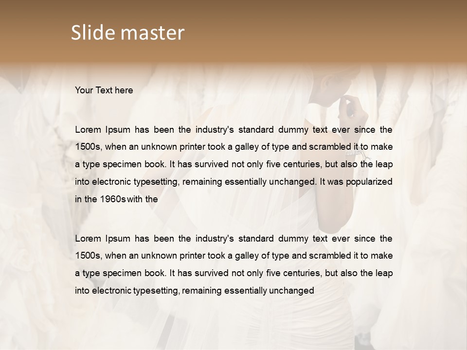 Clothing Fashion One Person PowerPoint Template