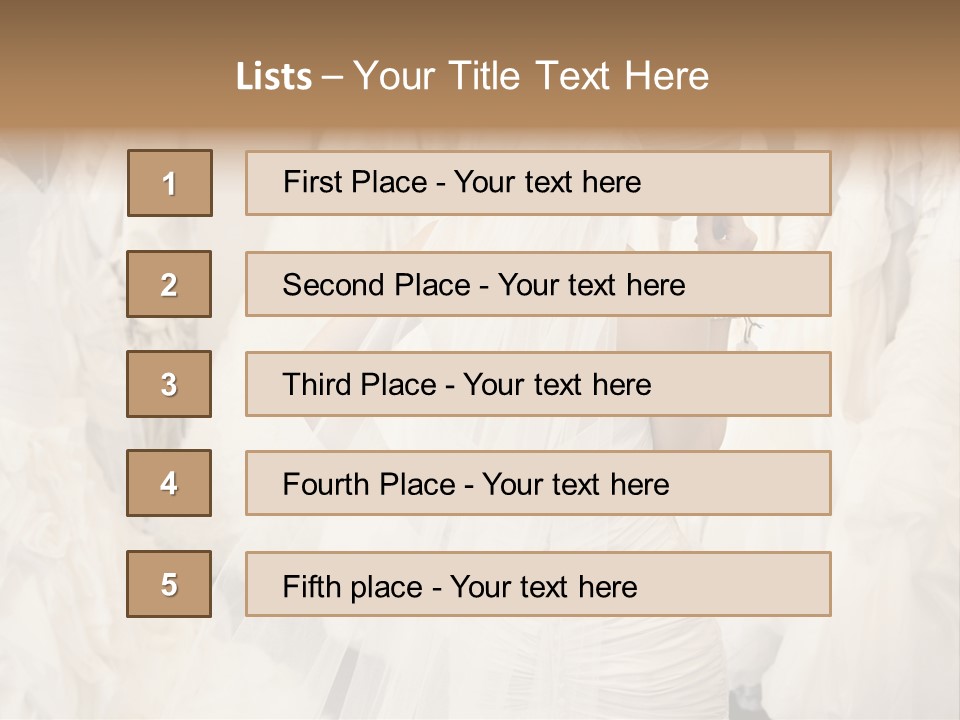 Clothing Fashion One Person PowerPoint Template