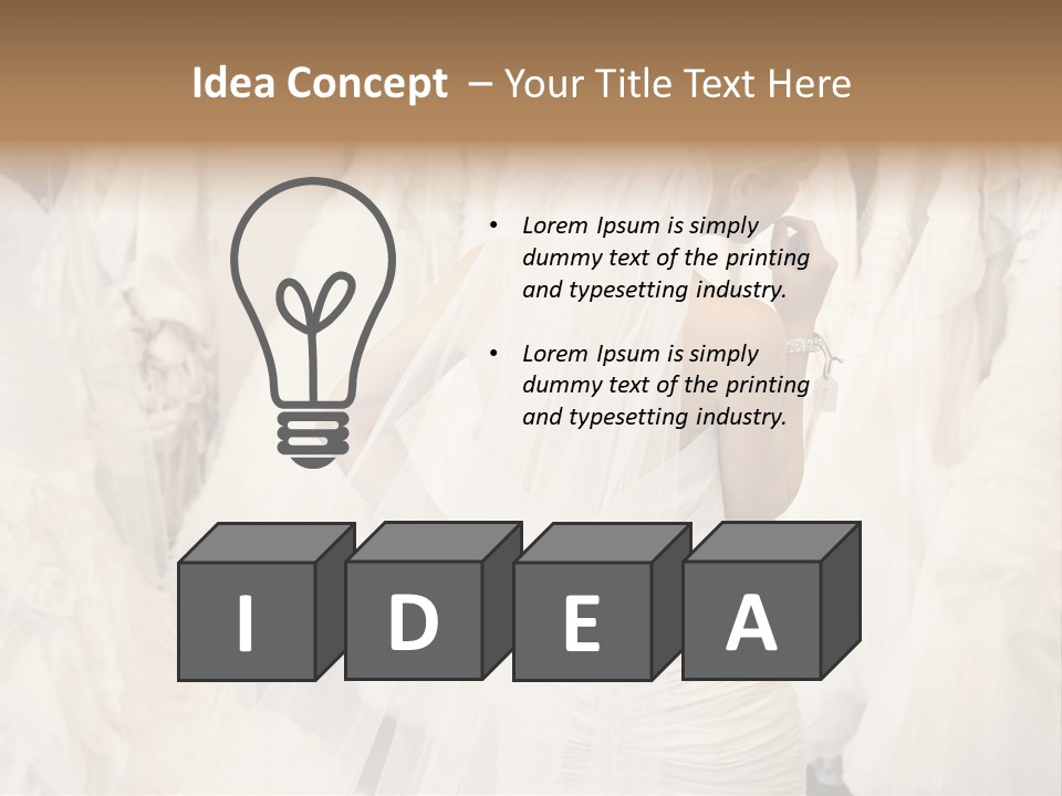 Clothing Fashion One Person PowerPoint Template