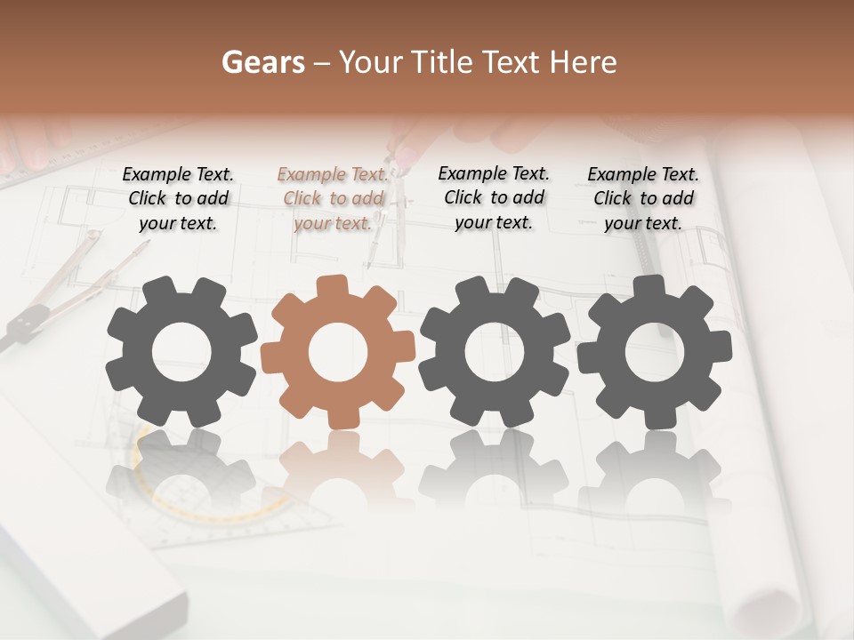 Man Hands Level PowerPoint Template