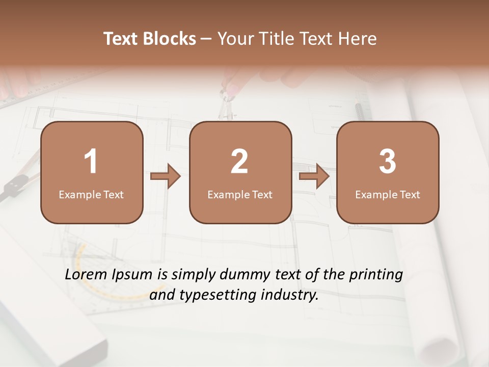 Man Hands Level PowerPoint Template