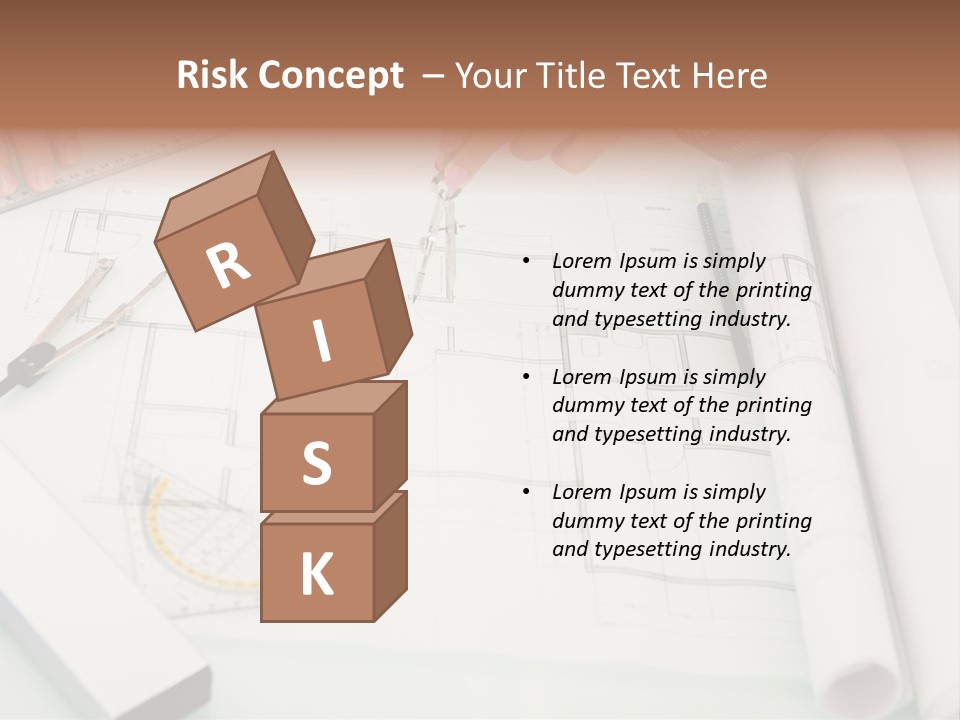 Man Hands Level PowerPoint Template