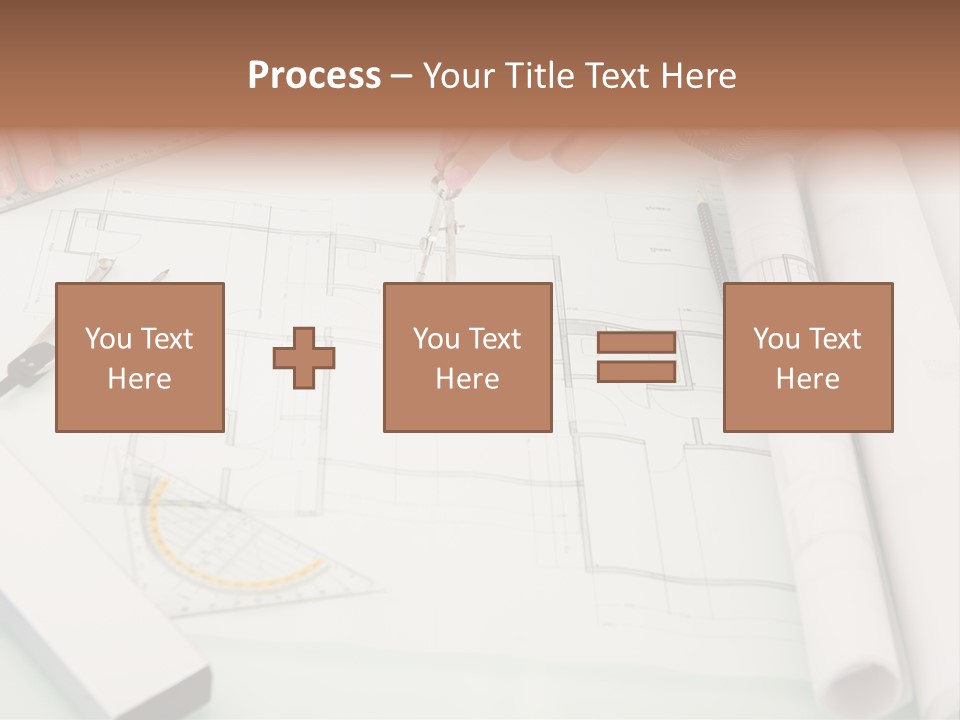 Man Hands Level PowerPoint Template