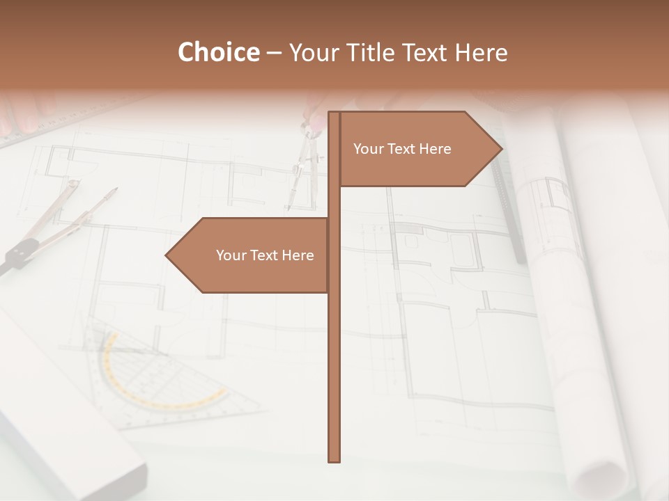 Man Hands Level PowerPoint Template