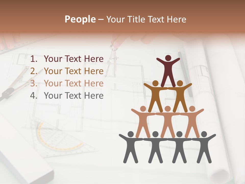 Man Hands Level PowerPoint Template