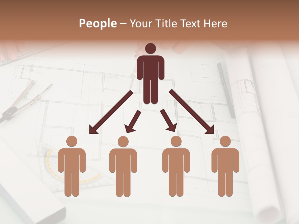 Man Hands Level PowerPoint Template