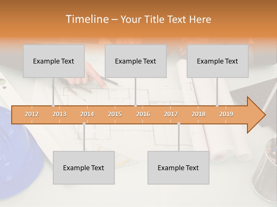 Discussion Building Helmet PowerPoint Template