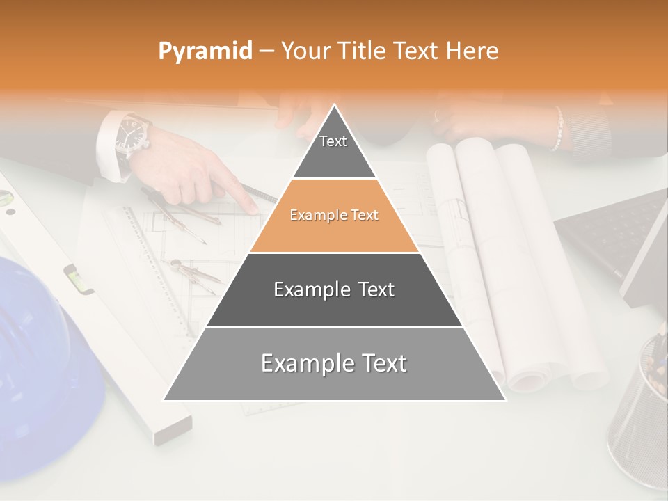 Discussion Building Helmet PowerPoint Template