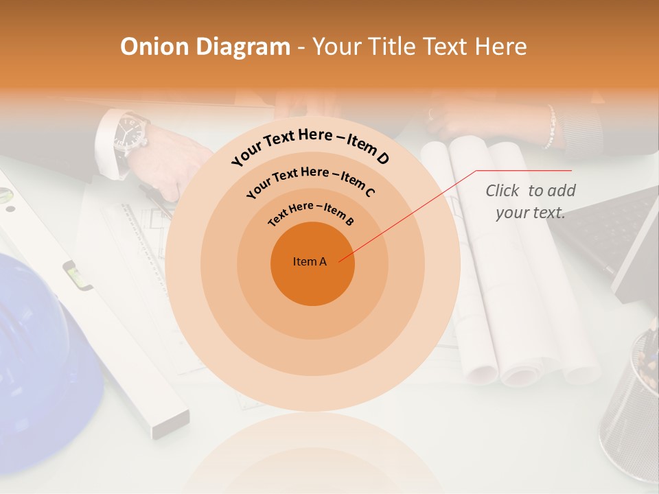 Discussion Building Helmet PowerPoint Template