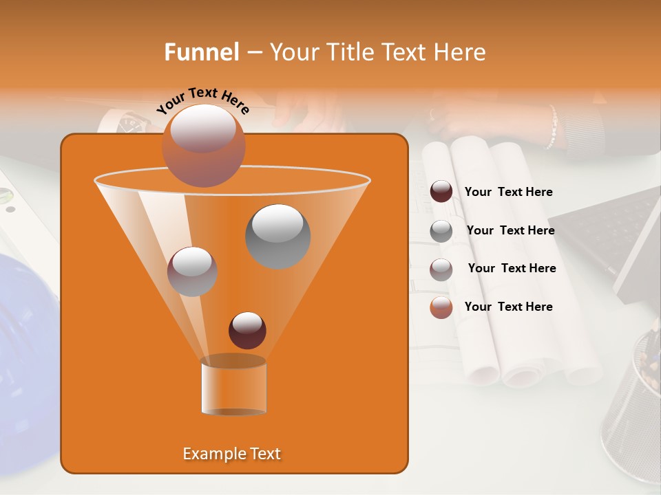Discussion Building Helmet PowerPoint Template
