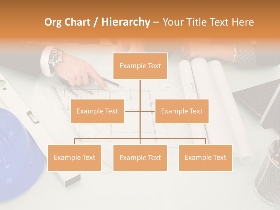 Discussion Building Helmet PowerPoint Template