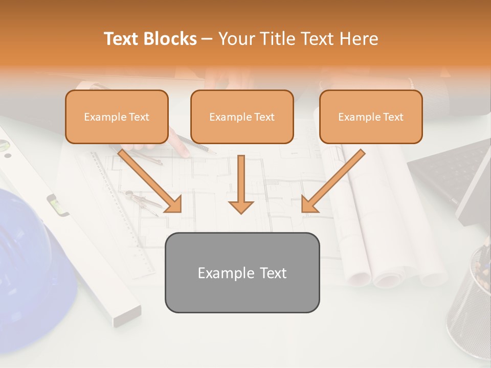 Discussion Building Helmet PowerPoint Template