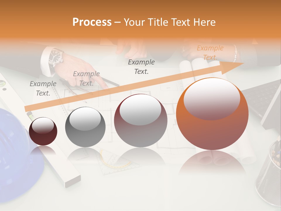 Discussion Building Helmet PowerPoint Template