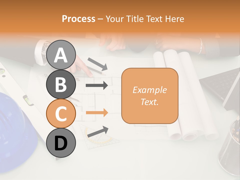 Discussion Building Helmet PowerPoint Template