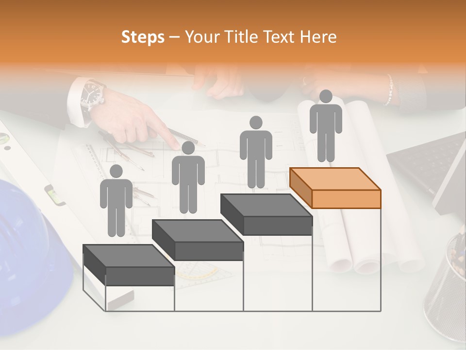 Discussion Building Helmet PowerPoint Template