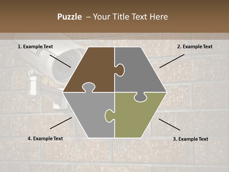 White Protection Watch PowerPoint Template