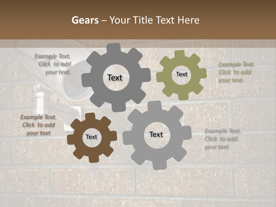 White Protection Watch PowerPoint Template