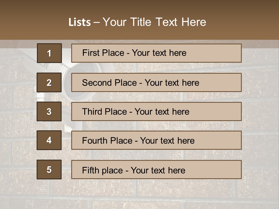 White Protection Watch PowerPoint Template