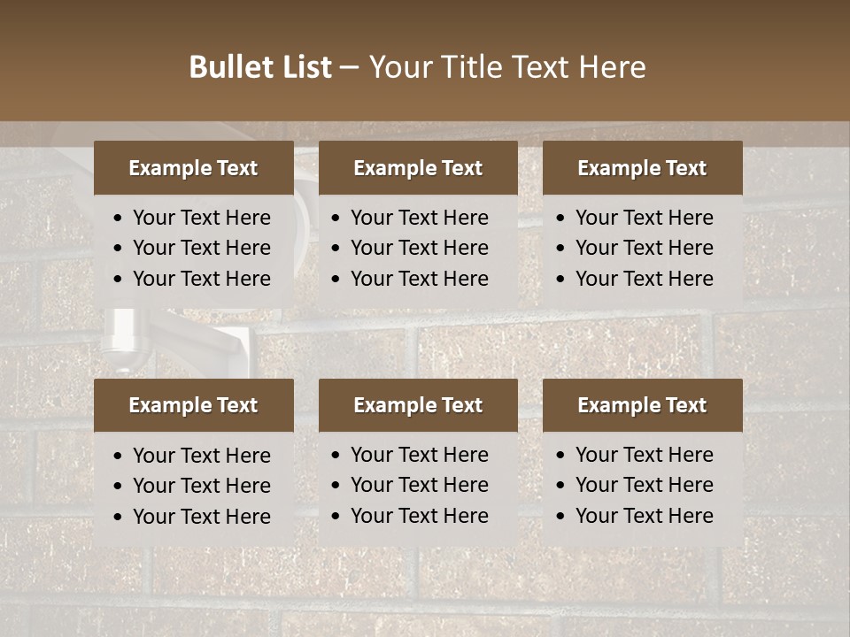 White Protection Watch PowerPoint Template