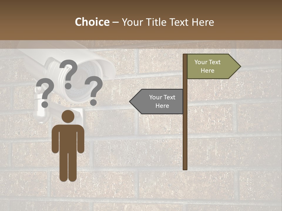 White Protection Watch PowerPoint Template