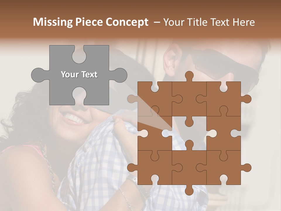 Walking White Tourists PowerPoint Template