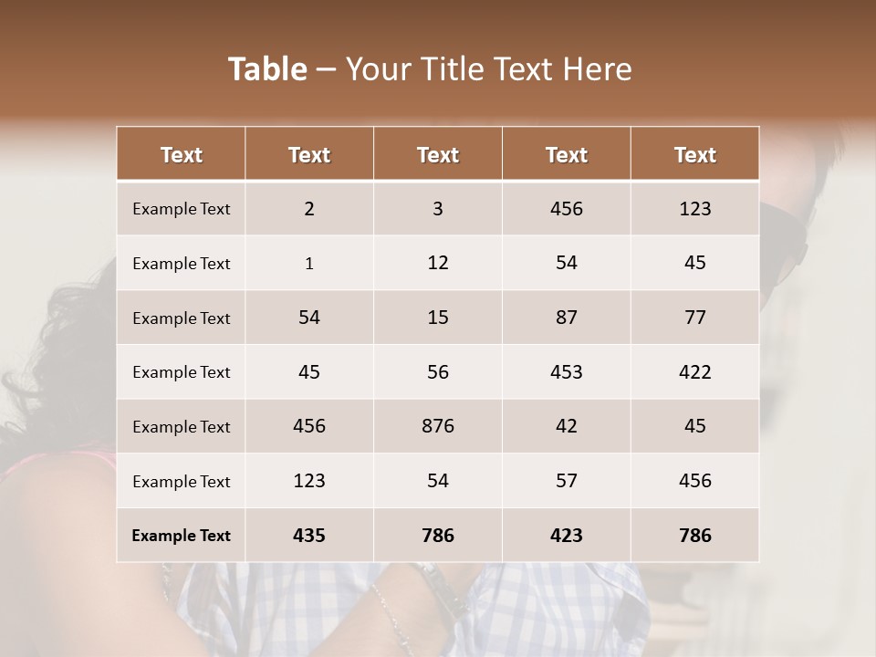 Walking White Tourists PowerPoint Template