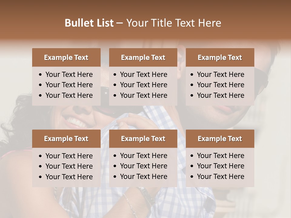 Walking White Tourists PowerPoint Template