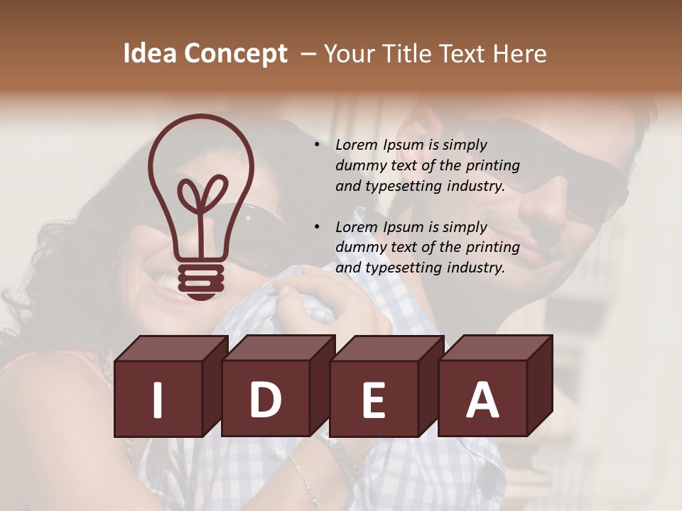 Walking White Tourists PowerPoint Template