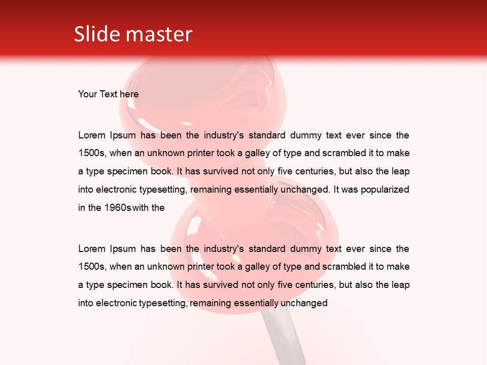 Message Paper Plastic PowerPoint Template