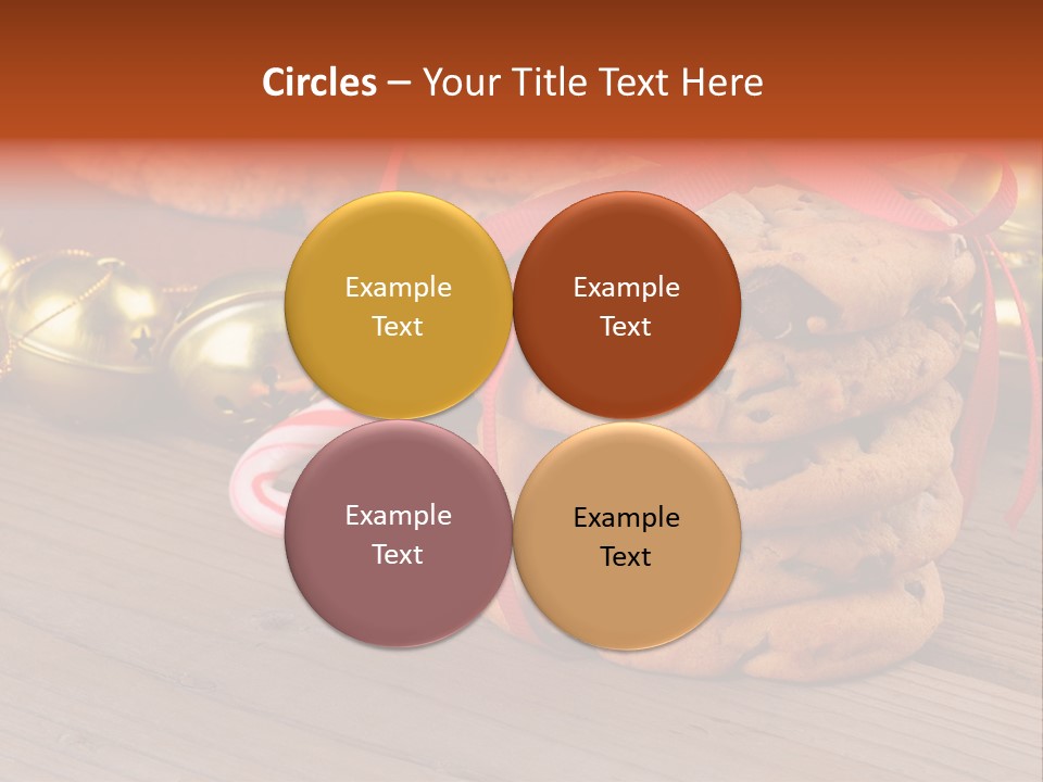 A Pile Of Cookies And Candy Canes On A Table PowerPoint Template