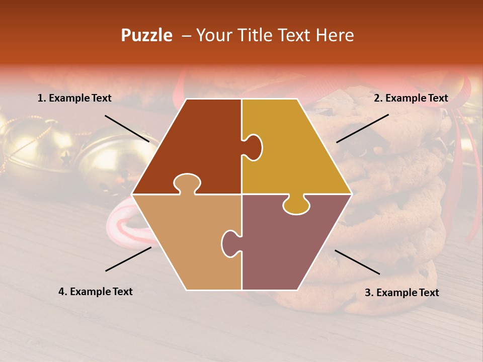 A Pile Of Cookies And Candy Canes On A Table PowerPoint Template
