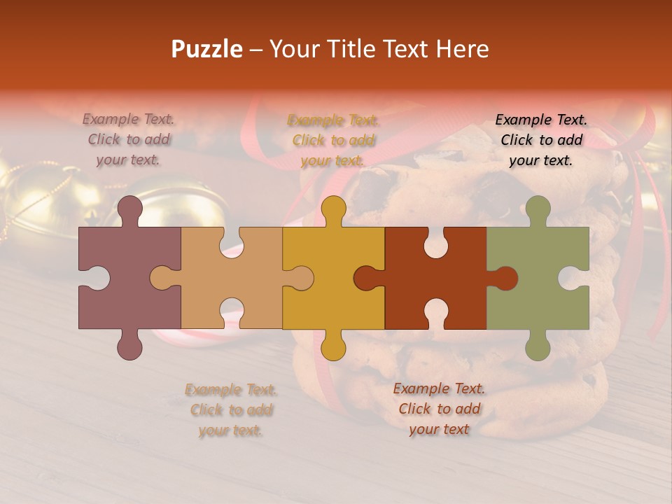 A Pile Of Cookies And Candy Canes On A Table PowerPoint Template