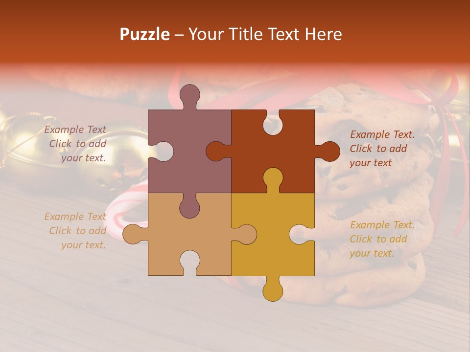 A Pile Of Cookies And Candy Canes On A Table PowerPoint Template