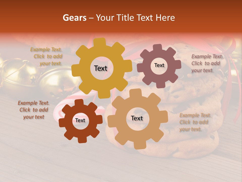 A Pile Of Cookies And Candy Canes On A Table PowerPoint Template