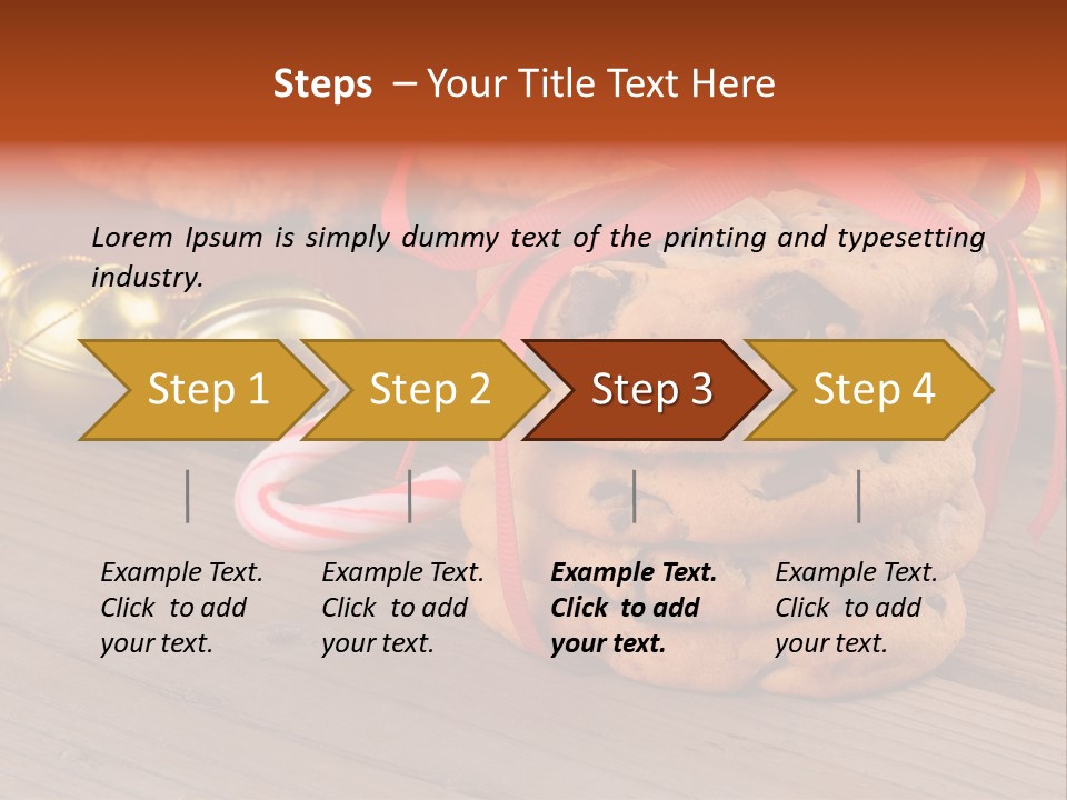 A Pile Of Cookies And Candy Canes On A Table PowerPoint Template