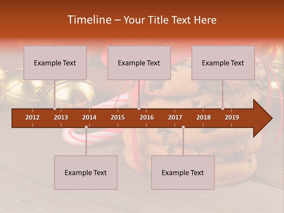 A Pile Of Cookies And Candy Canes On A Table PowerPoint Template