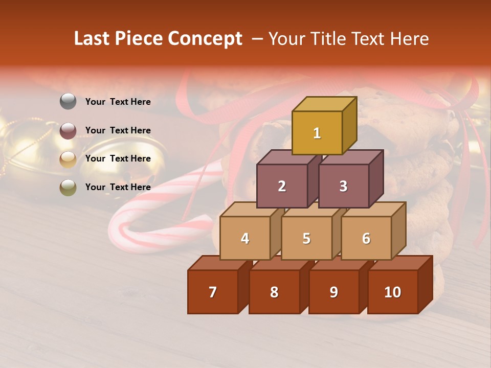 A Pile Of Cookies And Candy Canes On A Table PowerPoint Template