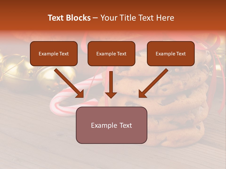 A Pile Of Cookies And Candy Canes On A Table PowerPoint Template