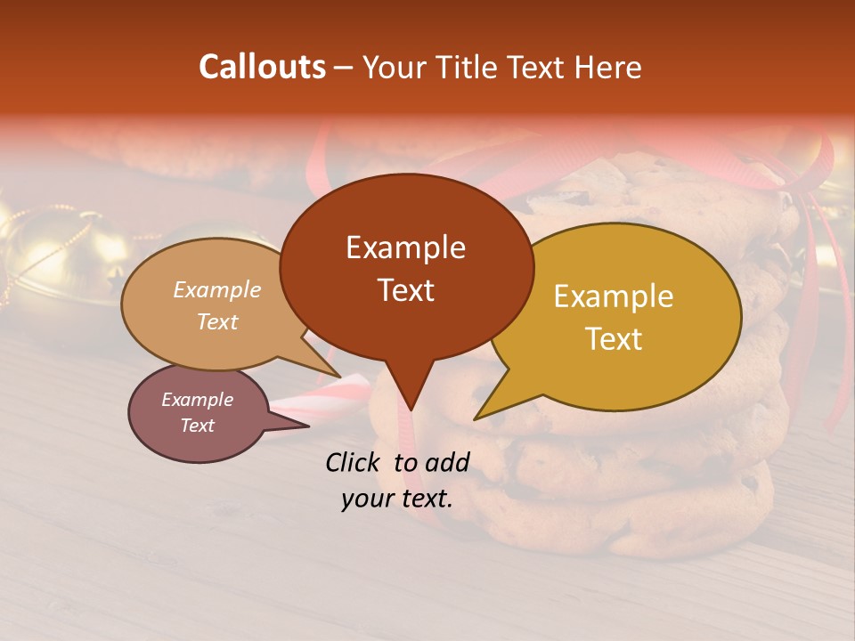 A Pile Of Cookies And Candy Canes On A Table PowerPoint Template