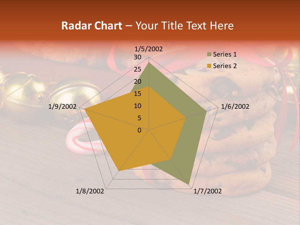A Pile Of Cookies And Candy Canes On A Table PowerPoint Template