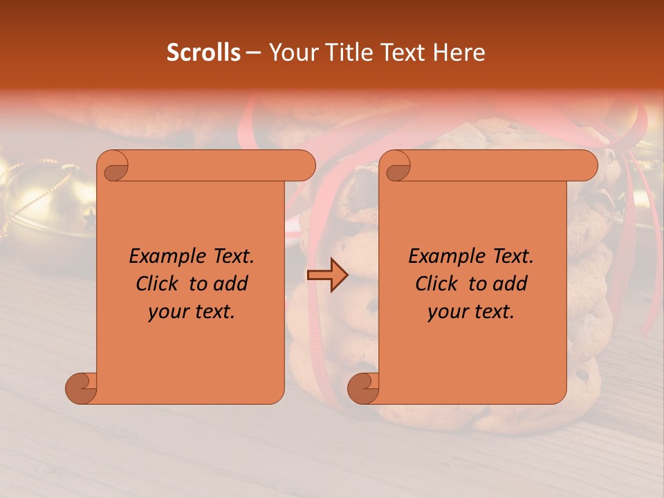 A Pile Of Cookies And Candy Canes On A Table PowerPoint Template